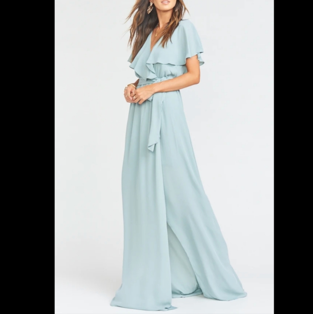 Show Me Your MuMu Audrey Maxi Dress light blue